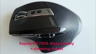 Rapoo MT750S - disassembly and repair of the mouse wheel.