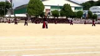 2015  熊本北高校体育祭       応援団演舞