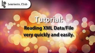 How to read XML data file using C# very easy and quick