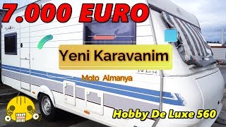 Yeni karavanim Hobby De Luxe 560 Kamp Hayati