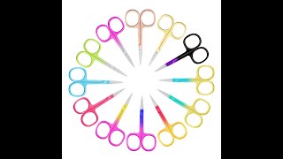 2mm Stainless Color Eyebrow Scissors