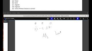 What is the molecular shape of cyanogen chloride