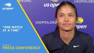 Emma Raducanu Press Conference | 2021 US Open Round 2