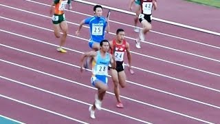 2012岐阜国体 男子共通4×100ｍR予選5組 2012 10 07