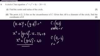 Q6 Core 1 C1 OCR May June 2013 Past Paper   Exam Practice AS Maths