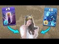 Pro Girl Clasher Using 8 Electro Dragon 9 Max Bat Spell New Stone Slammer Destroy Town Hall 12 Bases