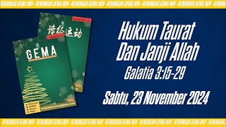 23 November 2024 - Hukum Taurat Dan Janji Allah