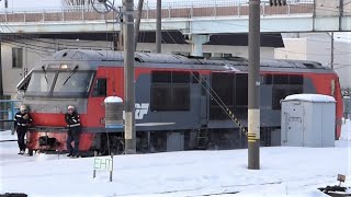 JR貨物　DF200-901 試作車 単機 RED BEAR　函館本線 五稜郭駅