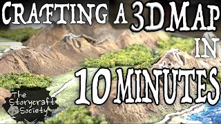 I Craft a 3D Map in 10 MINUTES?!?! (Full Project Time-Lapse)