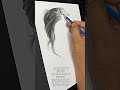 Satisfying Hair Drawing #drawing #viral #bestdrawingmaterials #hair #shortsfeed #shorts #portrait