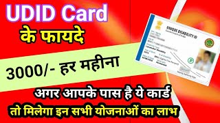 UDID CARD KE FAYDE | विकलांग प्रमाण पत्र के फायदे | यू डी आई डी कार्ड बनवाने के फायदे लाभ in hindi