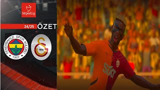 Fenerbahçe - Galatasaray Maç Özeti | Spor Toto Süper Lig - 2024/2025