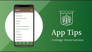 BWGC App Tips: Cottage Reservations