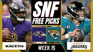 Sunday Night Football Picks (NFL Week 15) SNF RAVENS vs. JAGUARS  | SNF Parlay Picks