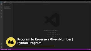 Program to Print Reverse a Given Number | Python Tutorial | Yes I Can Do