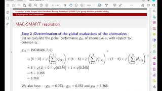 ISAHP2024: EXTENSION OF THE SIMPLE MULTI ATTRIBUTE RATING TECHNIQUE SMART TO GROUP DECISION ..