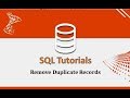 SQL Tutorials - 16.Remove Duplicate Records in SQL