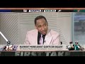 Stephen A. texted Molly in the 1st half of the Giants vs. Eagles game to check on her 😂  First Take