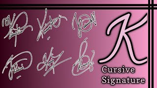 K signature how to creat my own signature | K Style English signature