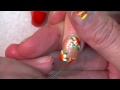 diy tropical flower nail art design tutorial