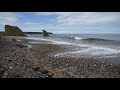 4k relaxing ocean sounds 1hr meditation pebble beach and waves in scotland for sleep and calm