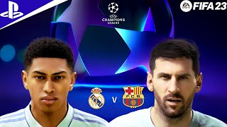 REAL MADRID vs BARCELONA ft. Bellingham, Harry Kane, Messi [4K60] FIFA 23 Gameplay
