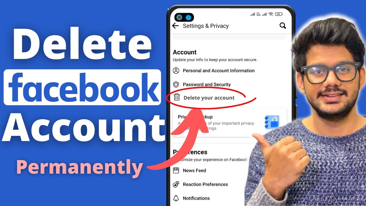 How To Delete Facebook Account Permanently (2022) - YouTube