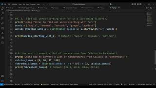✅ Day 9: Mastering Lambda, Map & Filter in Python | Hands-on Practice#PythonDay9 #PythonLearning