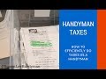 How to file Taxes as a Handyman Business Owner