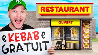 J'ai Ouvert un Kebab Gratuit Pendant 1H !