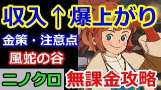 【ニノクロ】（金策の落とし穴）収入爆上げのカラクリとは・・・？（風蛇の谷編）【二ノ国：Cross Worlds】