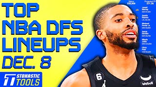 NBA DFS Picks (12/08/23) for DraftKings & FanDuel | Stokastic NBA DFS Lineup Generator