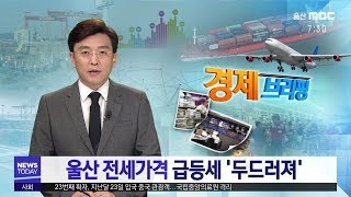 [경제브리핑] 울산 전세가격 급등세 '두드러져'