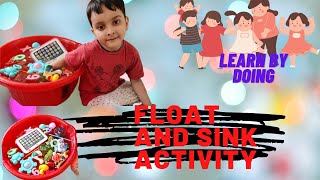 float and sink experiment |float and sink Activity for kindergarten | learn by doing |float and sink