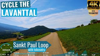 Lavanttal - Kärnten: Sankt Paul Loop - Indoor Cycling Video with telemetry