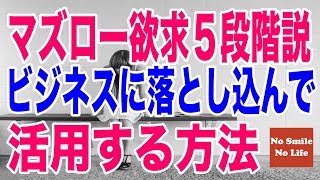 マズローの欲求５段階説をビジネスに落とし込んで活用する方法