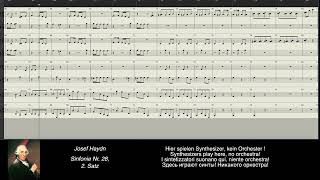 Haydn digital: Sinfonie Nr. 28, Hob. I:28