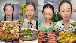 Yummy 216: Eat Sea food, shrimp 🦐🍤, crab 🦀 🦀 lleat sea food|| #food #eating #mukbang