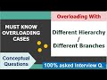 Overloading with Different Hierarchy args || Tricky Interview Que. || Must-Know Case of 2 Branch ||