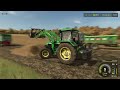 new chevrolet silverado on the farm spreading manure│riverbend springs│fs 25│timelapse 7