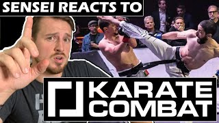 Karate Teacher Breaks Down KARATE COMBAT | Sensei Seth Reacts
