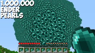 What HAPPEN if THROW 1 000 000 ENDER PEARLS at once in Minecraft ENDLESS TELEPORT
