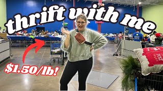 Goodwill Outlet Come Thrift With Me! 💵 $100 Thrift Haul to Resell!