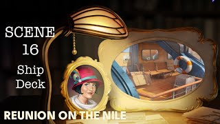 Reunion on the Nile Secrets Event SCENE 16 - Ship Deck. No loading screens. June’s journey