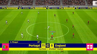 Portugal vs England in eFootball 2023