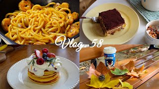 What to eat every day | Tiramisu | Udon | Cheese and Ham Wrap | Shopping and Coffee