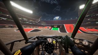 Monster Jam Steel Titans 2 - First Person Freestyle Gameplay