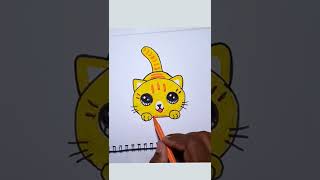 Aprende a dibujar un GATO KAWAII fácil | How to Draw a Cute Kitten Easy. Cute Kitten drawing. Art