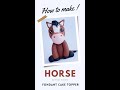 How to make a fondant HORSE