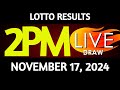 Lotto Result Today 2:00 pm draw November 17, 2024 Sunday PCSO LIVE